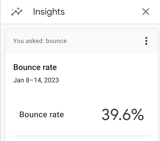 How to find bounce rate insight on Google Analytics 4