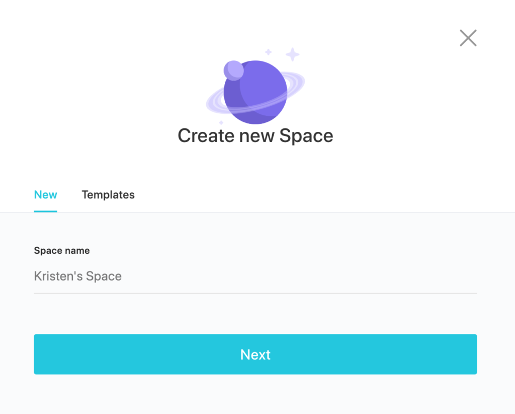 setting up a clickup space