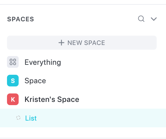 Setting up a clickup space